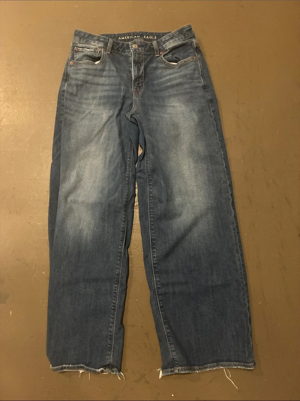 American Eagle Outfitters Low Rise Baggy Wide Leg Size 4 Regular